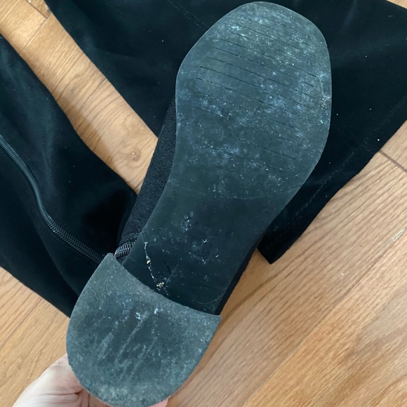 Zara faux suede boots knee highs - Picture 2 of 4